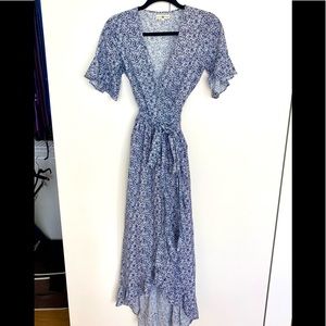 Nightcap clothing maxi printed wrap dress